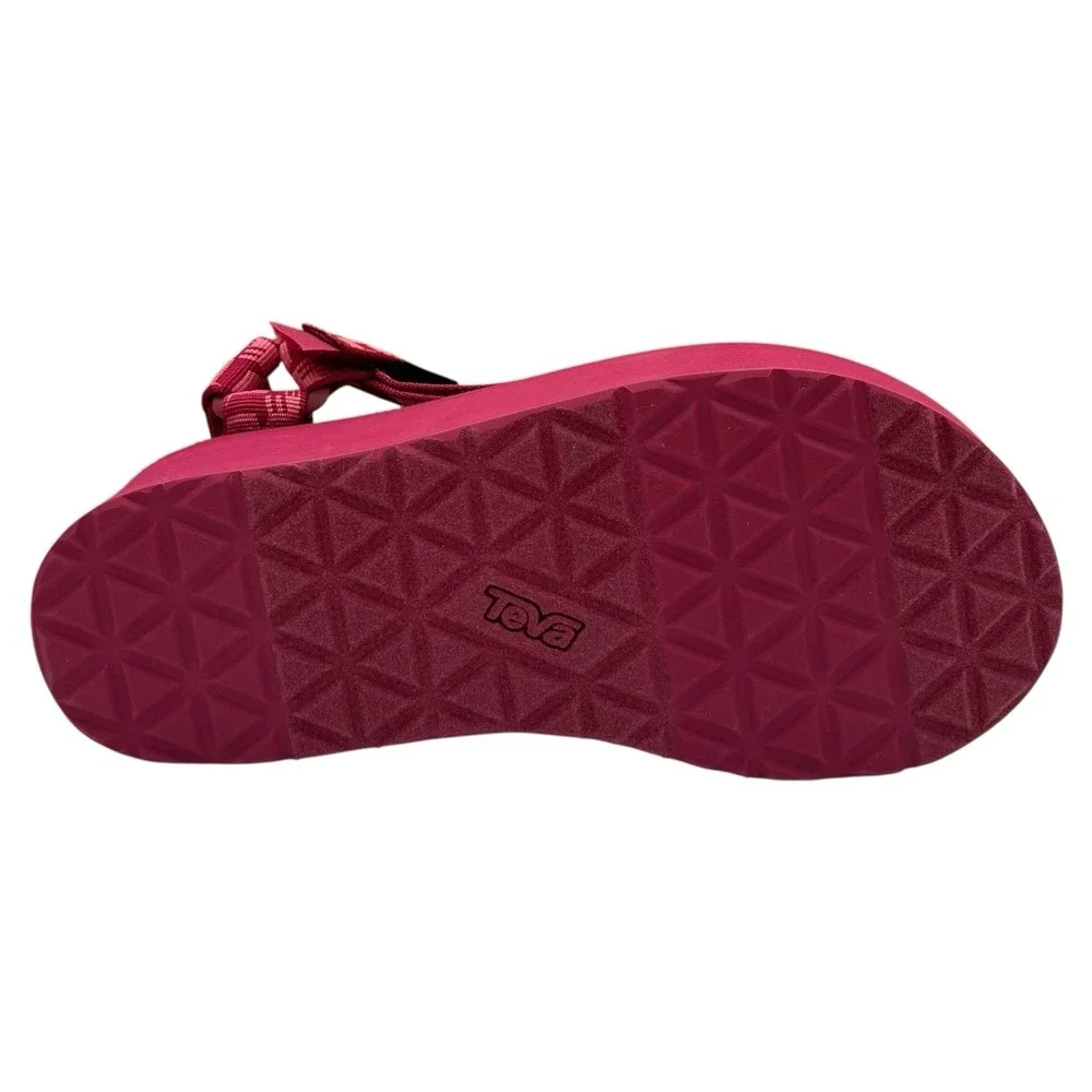 Teva Flatform Universal Womens Sport Platform Sandals 7 Glisten Cherries Jubilee